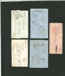 Stamp of Ionian Islands » Postal History » Mail to and from Foreign Destinations Ionian Islands 1831-1862 group five entires Corfu to Great Britain