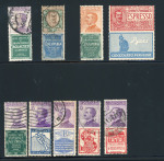 Stamp of Italy » Regno d'Italia » Pubblicitari Italy 1924-25 Publicity stamps set mint used or saggio