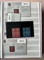 Stamp of Great Britain » Collections 1857 to 1992 mint "Investment accumulation" of 60 single items or sets in a black stock book