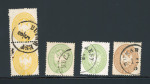 Stamp of Romania » Austrian Levant Post Offices BUCAREST: stamps of the 1863 Issue, 2s. in vertical pair, two 3s. and a 15s. cancelled by Bucarest/Bukarest