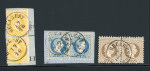 Stamp of Romania » Austrian Levant Post Offices BUCAREST: three pairs of the 1867 Issue, vertical 2s.