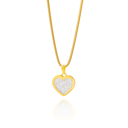 Stamp of Feldman International Auctions Pendentif coeur diamants