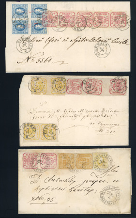 Stamp of Romania » United Principalities 1862-1864 Forgeries: 1930s forgeries with genuine stamps, cancelled