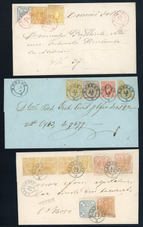 Stamp of Romania » United Principalities 1862-1864 Forgeries: 1930s forgeries with genuine stamps, cancelled