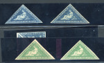 Stamp of South Africa » <mark>Cape</mark> <mark>of</mark> <mark>Good</mark> <mark>Hope</mark> <mark>Cape</mark> <mark>of</mark> <mark>Good</mark> <mark>Hope</mark> 1863-64 group 4d and 1s values unused