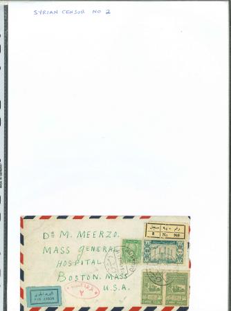 Stamp of Syria » Syria Autonomous Republic - 1934-1958 République Syrienne : 1946-1957, lot d'une trentaine de lettres toutes censurées