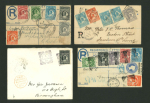 Stamp of Nigerias » Niger Coast Protectorate Niger Coast eight 1894-95 covers QV issues