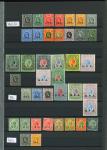 Stamp of Tanganyika Tanganyika 1917-27 attractive mint range on stock sheet