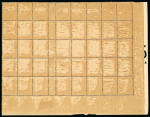Stamp of Greece » 1896 Olympics » Stamps 1896 Olympics 2l in mint block of forty from the lower left part of the sheet