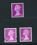 Stamp of Great Britain » Queen Elizabeth II 1971 Harrison & Son colour trials, 8d in deep bright mauve