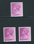 Stamp of Great Britain » Queen Elizabeth II 1971 Harrison & Son colour trials, 8d in mauve