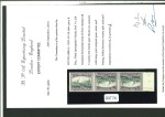 Stamp of South Africa » Union & Republic of South Africa 1930-44 unhyphenated 2d. slate-grey and lilac marginal horizontal strip of three with variety tête-bêche