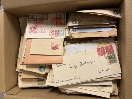 Stamp of Large Lots and Collections Europe1850-1960 Large box with hundreds & hundreds of covers, cards, etc