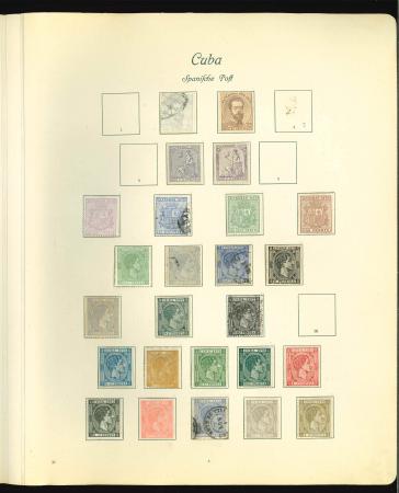 Stamp of Cuba Cuba 1873-1917 Old-time collection on BOREK leaves