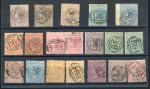 Stamp of Mauritius » 1860-72 De La Rue Issues (SG 46-72) 1863-1876, Mauritius used in Seychelles, 19 examples