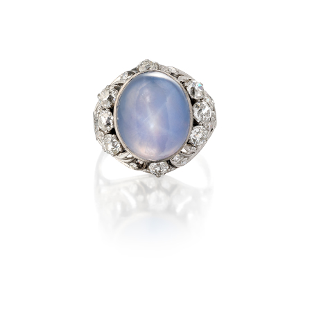 Stamp of Feldman International Auctions Bague saphir étoilé