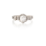 Stamp of Feldman International Auctions Bague solitaire diamant 1ct