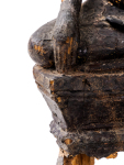Stamp of Feldman International Auctions » Art d'Orient & d'Extrême-Orient / Asian & Oriental Art Statue de Bouddha en bois laqué noir et or, Thaïlande
