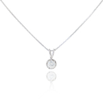 Stamp of Feldman International Auctions Pendentif diamant solitaire