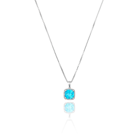 Stamp of Feldman International Auctions Pendentif topaze et diamants