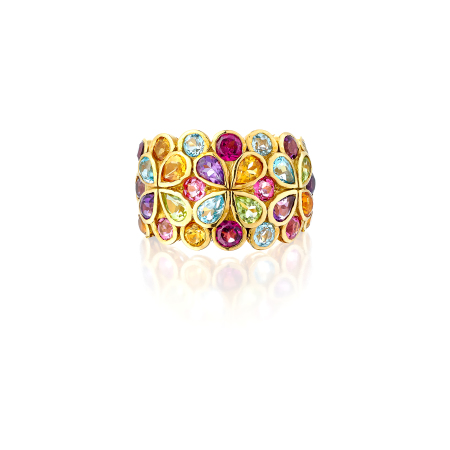 Stamp of Feldman International Auctions » Bijoux - Haute Joaillerie / Jewellery Bague pierres colorées