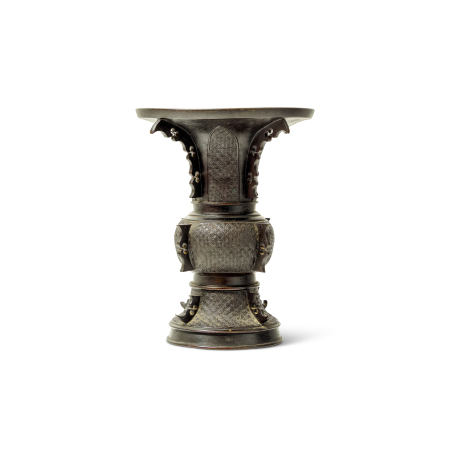 Stamp of Feldman International Auctions » Art d'Orient & d'Extrême-Orient / Asian & Oriental Art Vase Gou bronze chinois