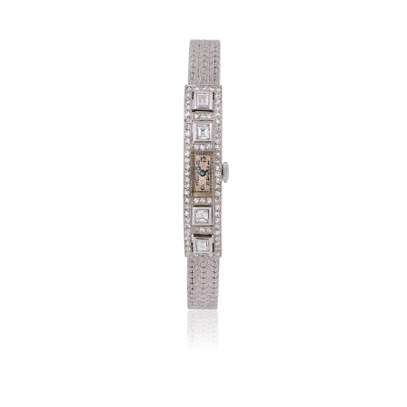 Stamp of Feldman International Auctions » Montres / Watches Montre cocktail en diamant