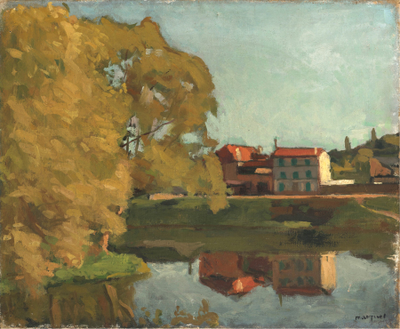 Stamp of Feldman International Auctions » Art Impressionniste & Moderne / Impressionist & Modern Art ALBERT MARQUET (Bordeaux, 1875 – Paris, 1947) Maisons