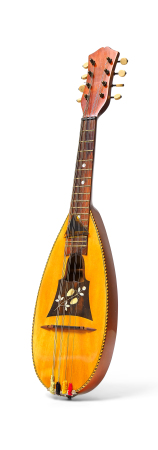 Stamp of Feldman International Auctions » Instruments de Musique / Musical Instruments Mandoline à fond plat des années 1920, style européen (Italie ou France)