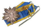 Egypt, Egyptian Order of the Nile, silver, gold, and enamel, complete with sash of issue.