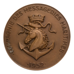 Egypt, medal, Centenary of the Compagnie des Messageries Maritimes.