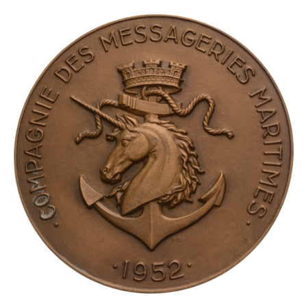 Egypt, medal, Centenary of the Compagnie des Messageries Maritimes.