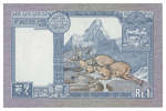 Nepal 1951-1974, nine banknotes.
