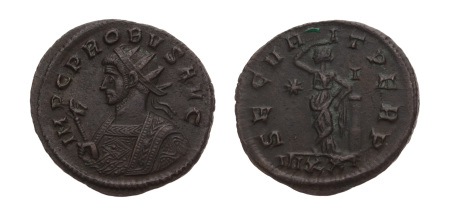 Roman Empire, Probus 276-282, Ticinium, antoninianus. Obverse: IMP C PROBVS P F AVG,  radiate