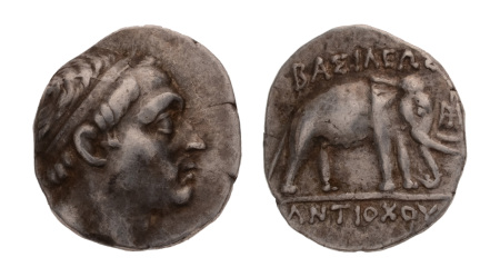 Seleucid Empire, Antiochos III, 222-187 BC, probably Apameia on the Orontes. AR drachm, 4.16 g.