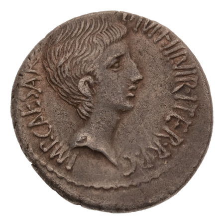 Roman Republic, Octavianus, 37 BC, AR denarius, 3.87 g.