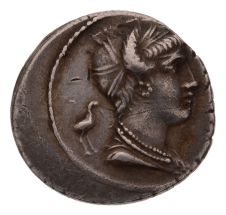 Roman Republic, M. Pleatorius M.F. Cestianus, 57 BC, AR denarius.