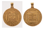 Brazil, João V, gold 20000 Reis (Dobrão) 1726, AU 55.72 g.