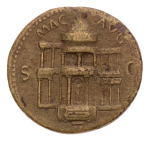 Roman Empire, Nero 54-68, bronze dupondius, 15.05 g.