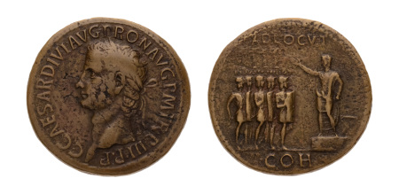 Roman Empire, Gaius (Caligula), 37-41 AD, bronze sestertius, 25.19 g.