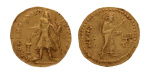 Kushanas, Kanishka I, c. 127-152 AD, AV dinar 7.80 g. Nana.