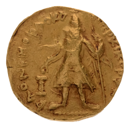 Kushanas, Kanishka I, c. 127-152 AD, AV dinar 7.80 g. Nana.