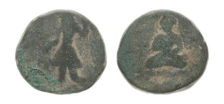 Kushanas, Kanishka I, c. 127-152, CU tetradrachm 15.92 g. Maitreya Buddha