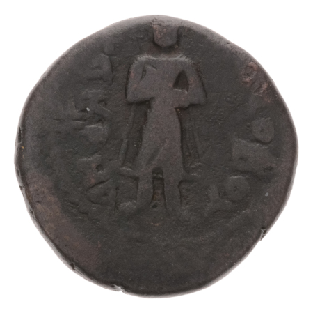 Kushanas, Kanishka I, c. 127-152, CU didrachm 7.57 g. Buddha standing.
