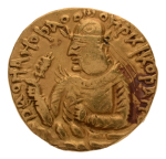 Kushanas, Huvishka, c. 151-192, AV dinar, 7.87 g. Miiro.
