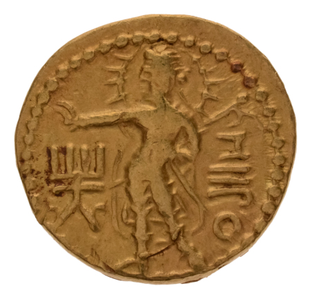 Kushanas, Huvishka, c. 151-192, AV dinar, 7.87 g. Miiro.