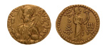 Kushanas, Huvishka, c. 151-192, AV dinar, 7.90 g. Ardoksho.