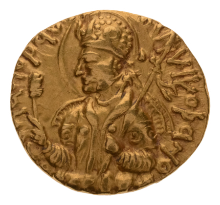 Kushanas, Huvishka, c. 151-192, AV dinar, 7.90 g. Ardoksho.