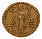 Kushanas, Huvishka, c. 151-192, AV dinar, 7.90 g. Ardoksho.