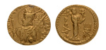 Kushanas, Huvishka, c. 151-192, AV dinar, 7.83 g. Ardoksho.